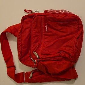 Baggalini Original Red Nylon Sling Bag